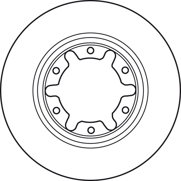 Brake Disc TRW SINGLE DF7305S