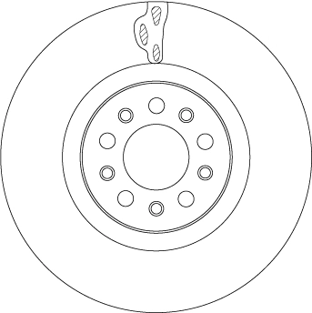 Brake Disc TRW SINGLE DF4478S