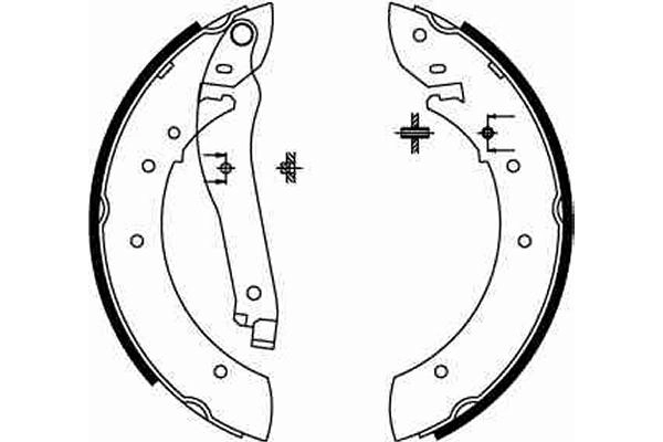 TRW GS8108 Brake Shoe Set