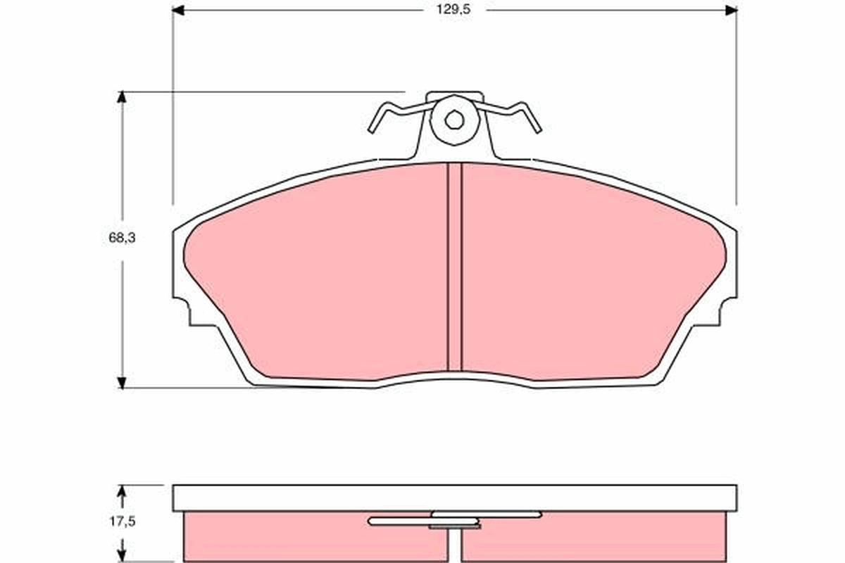 Brake Pad Set, disc brake GDB3148