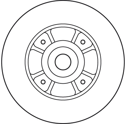 Brake Disc TRW SINGLE DF2706BS