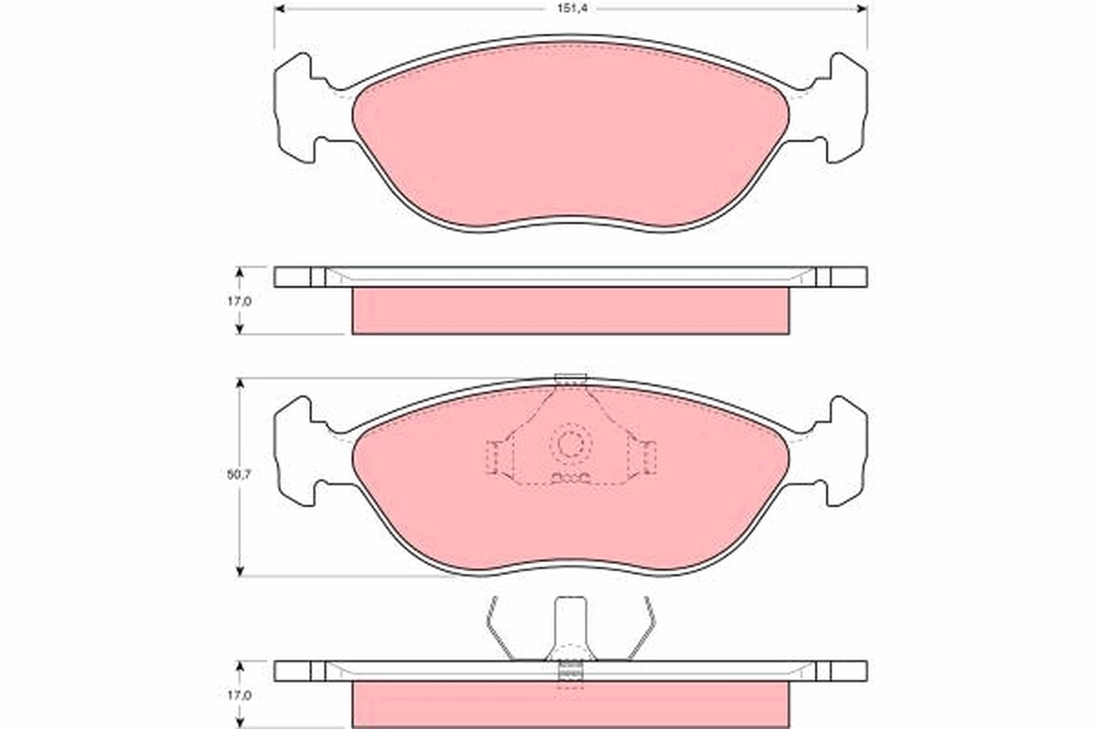 Brake Pad Set, disc brake GDB1246