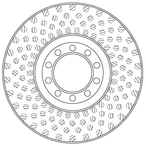 Brake Disc TRW SINGLE DF5023S