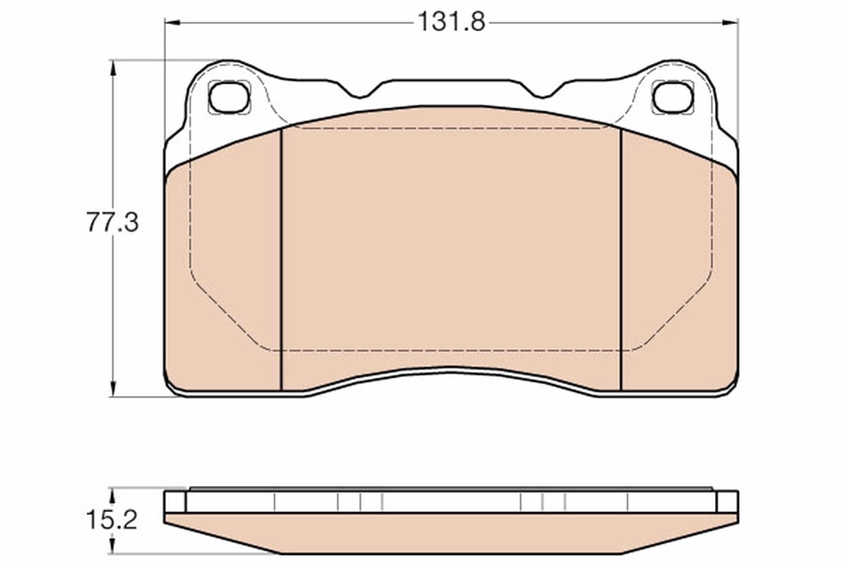 Brake Pad Set, disc brake GDB2007