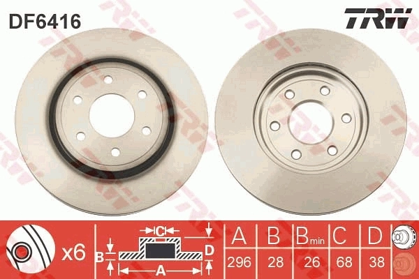 Brake Disc DF6416