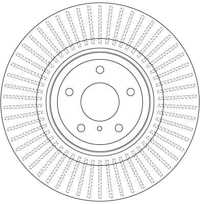 Brake Disc TRW SINGLE DF6498S