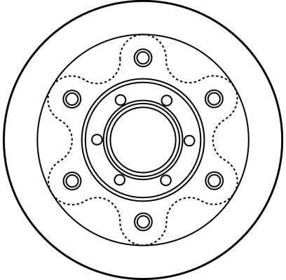 Brake Disc TRW SINGLE DF2788S