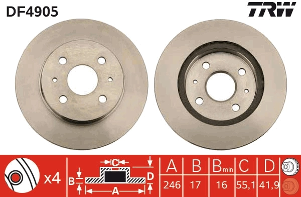 Brake Disc DF4905