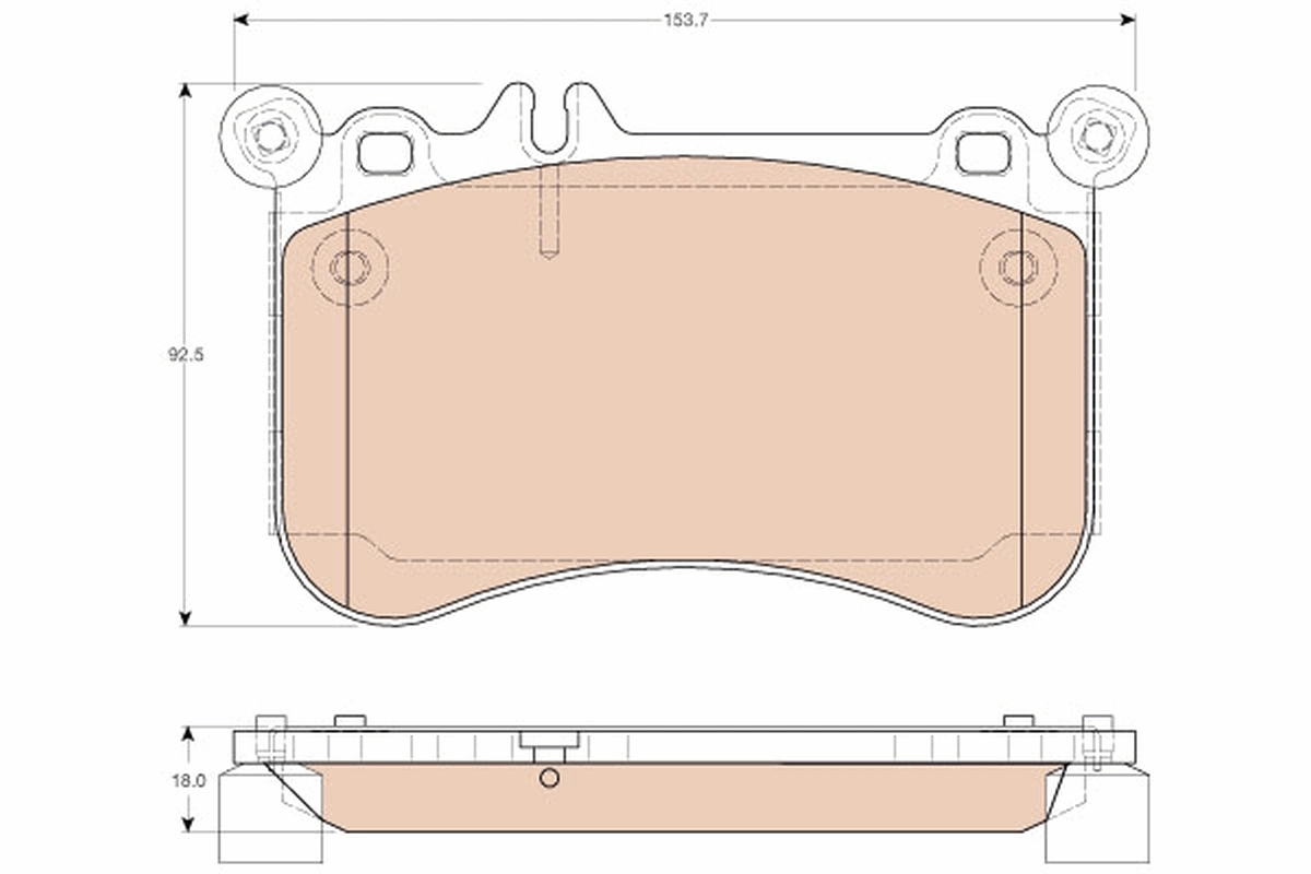 Brake Pad Set, disc brake GDB1972