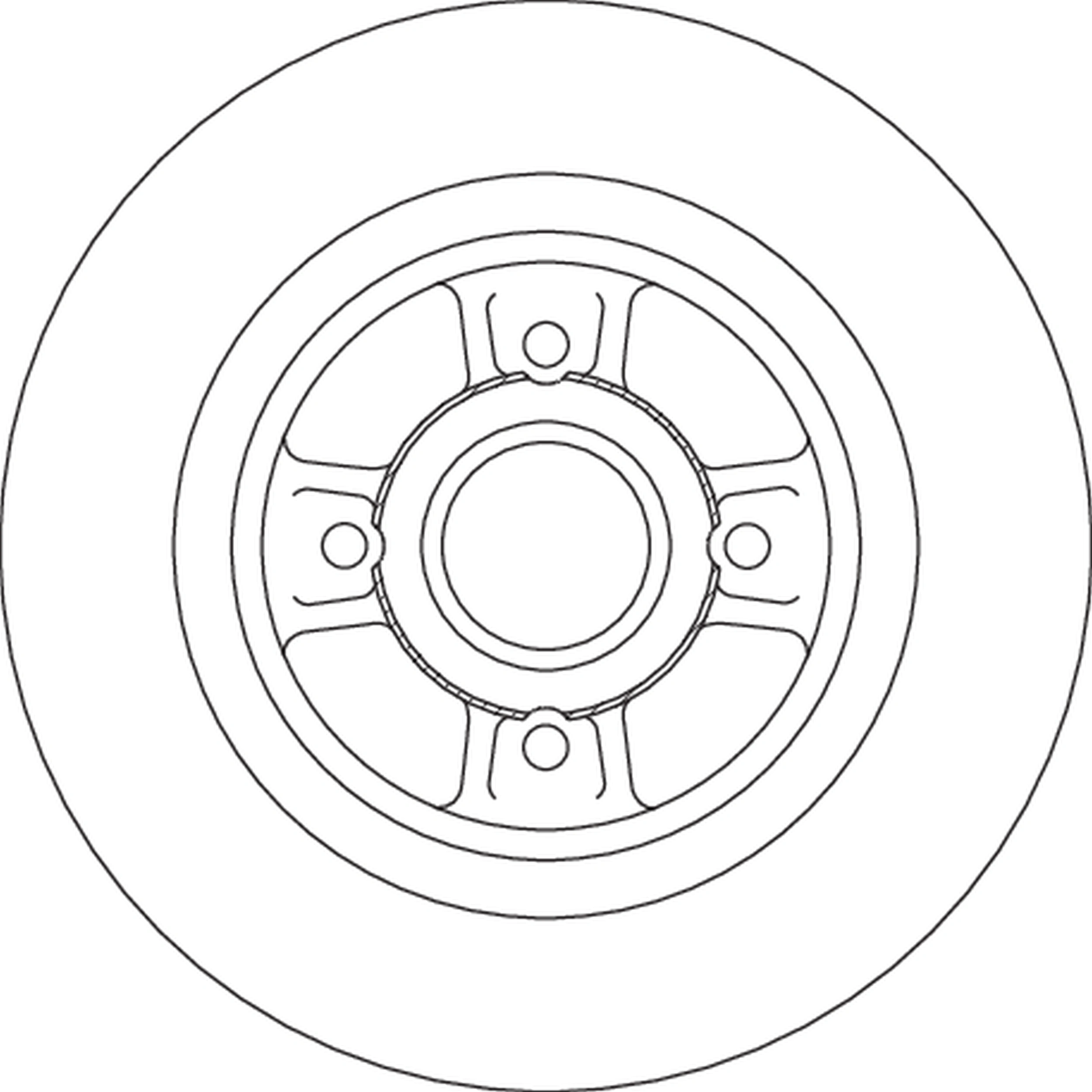Brake Disc TRW SINGLE DF4690BS