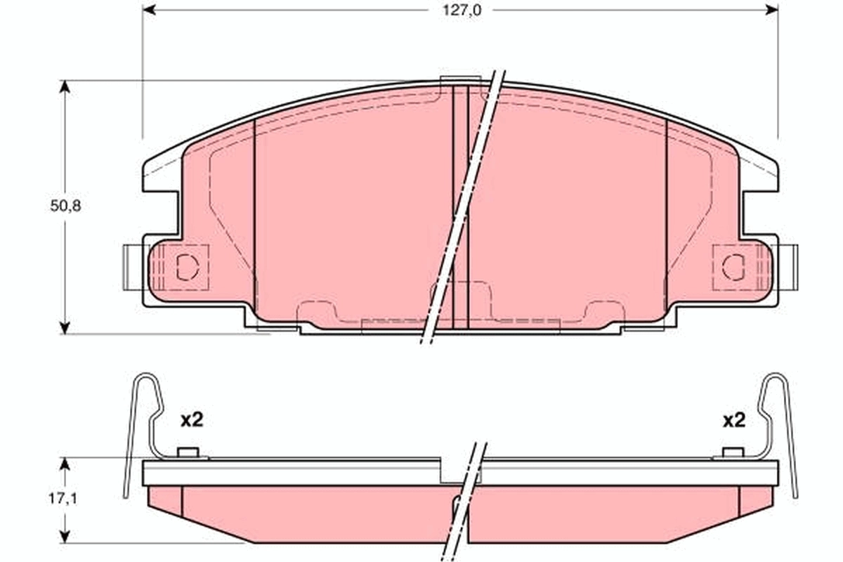 Brake Pad Set, disc brake GDB3161