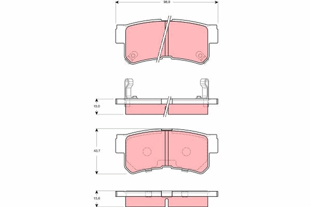 Brake Pad Set, disc brake GDB3258