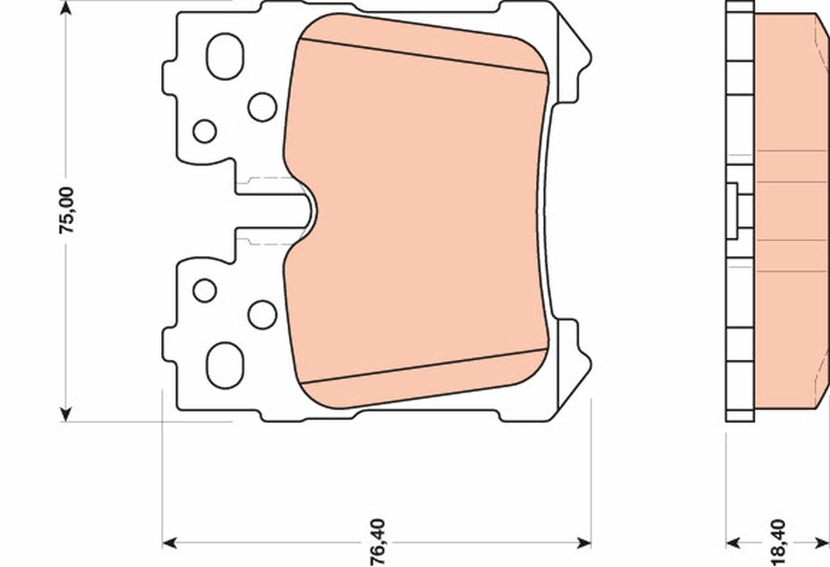 Brake Pad Set, disc brake GDB3475