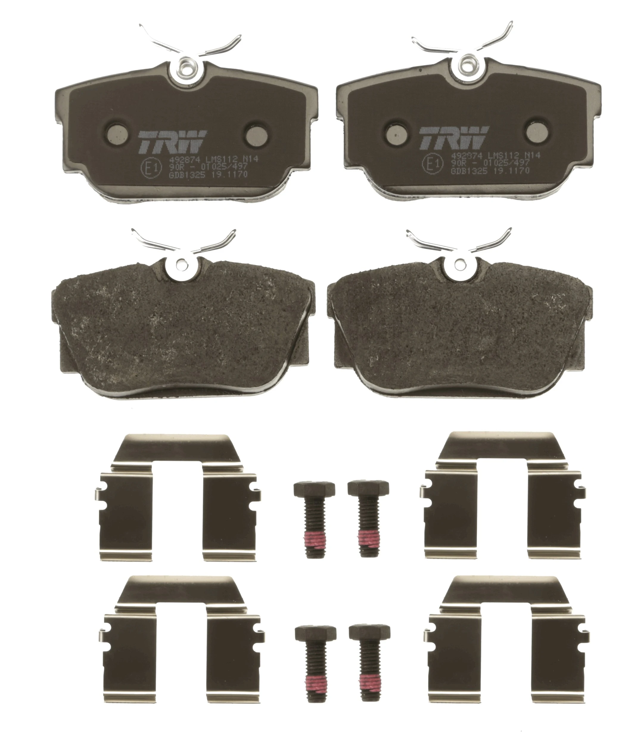 Brake Pad Set, disc brake COTEC GDB1325