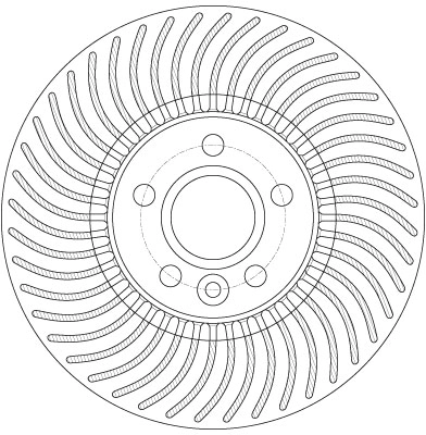 Brake Disc TRW SINGLE DF6185S