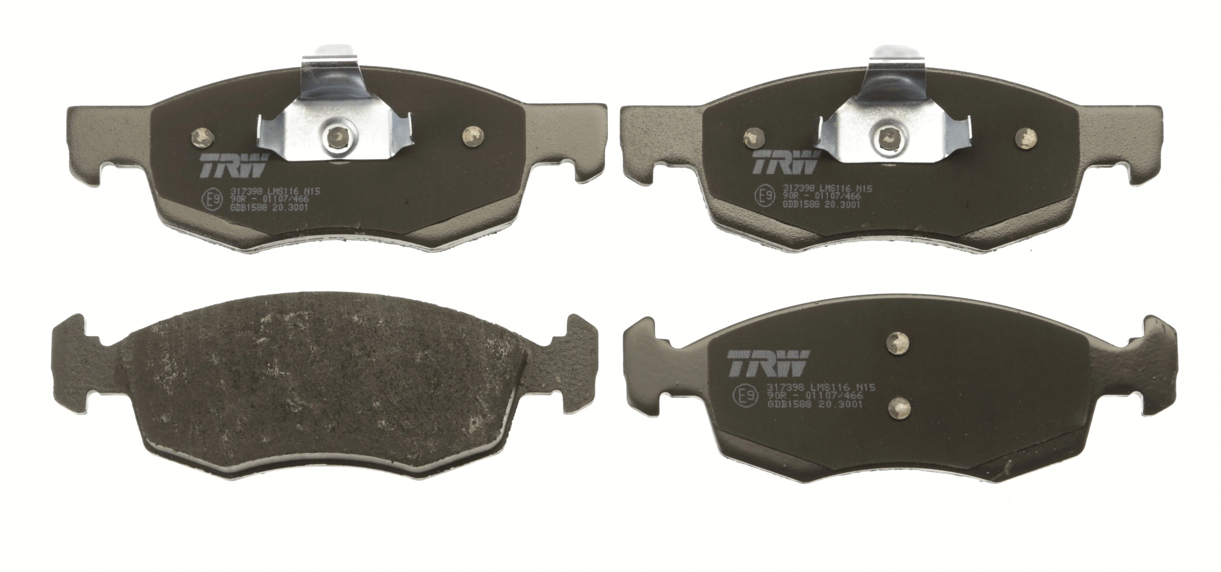Brake Pad Set, disc brake COTEC GDB1588