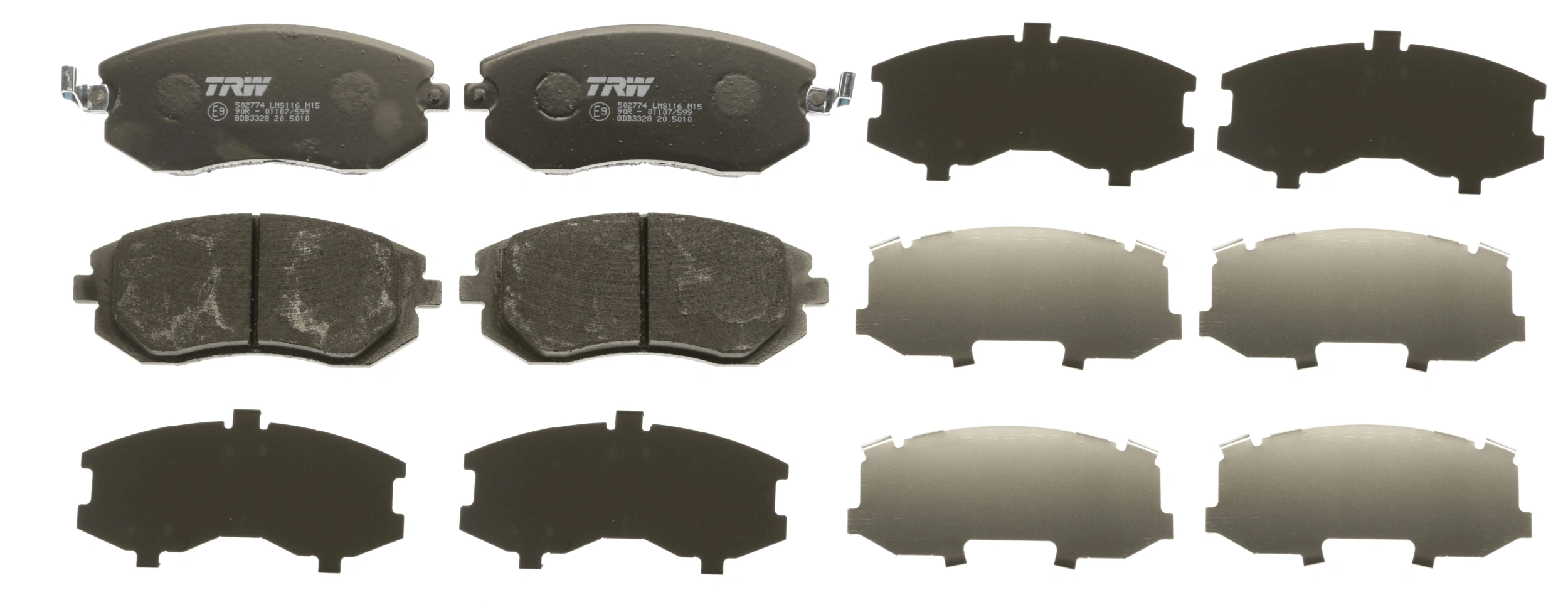 Brake Pad Set, disc brake COTEC GDB3328