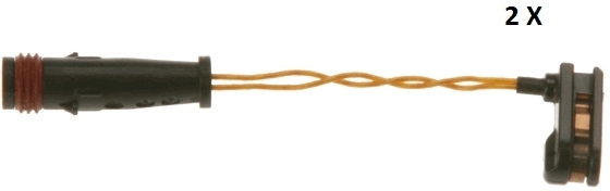 Warning Contact, brake pad wear GIC253