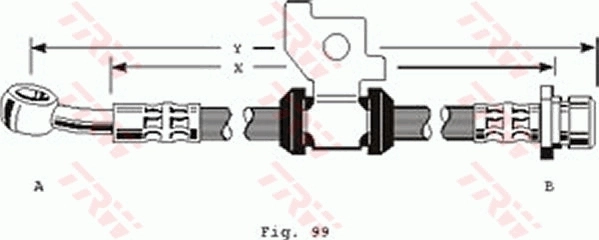 TRW PHD151 Brake Hose