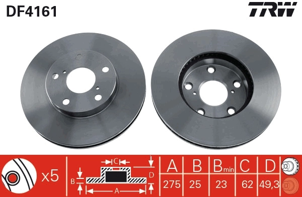 Brake Disc DF4161