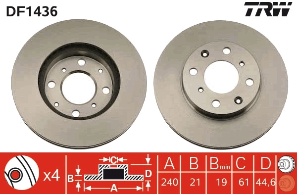 Brake Disc DF1436