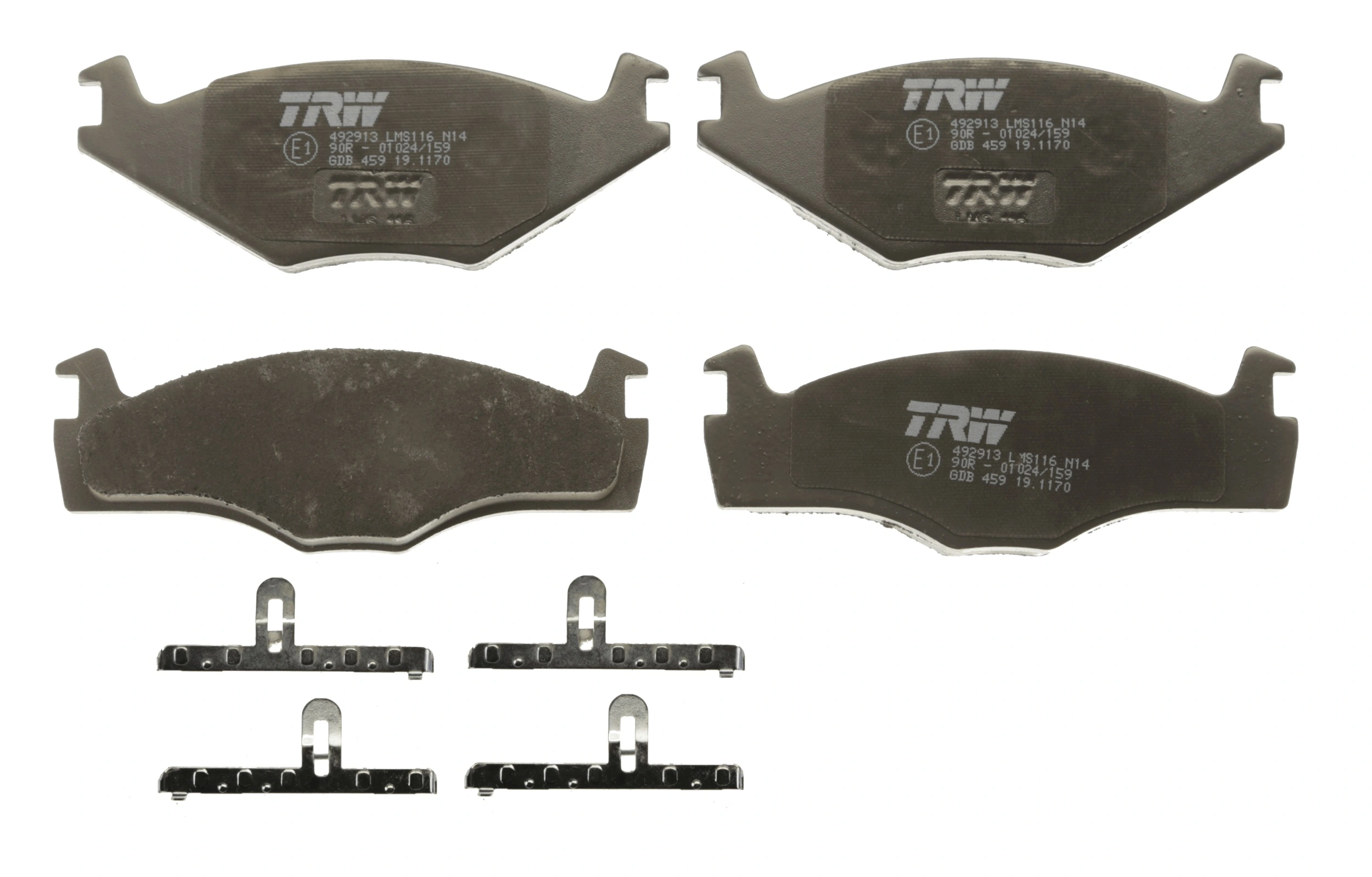 Brake Pad Set, disc brake COTEC GDB459