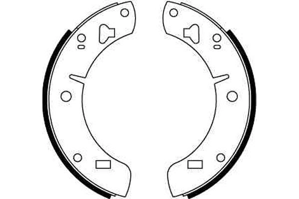 TRW GS6129 Brake Shoe Set