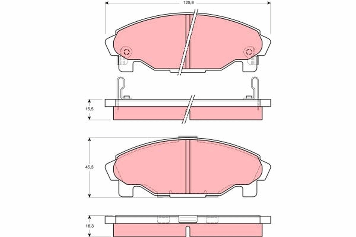 Brake Pad Set, disc brake GDB3071