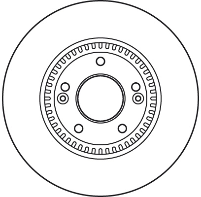 Brake Disc TRW SINGLE DF6108S