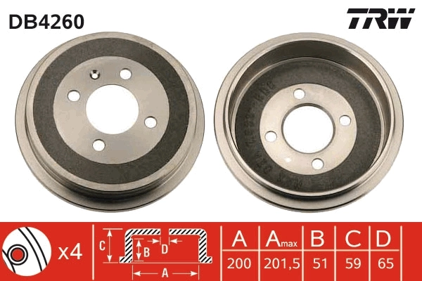 Brake Drum DB4260