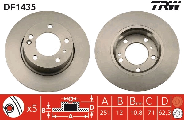 Brake Disc DF1435