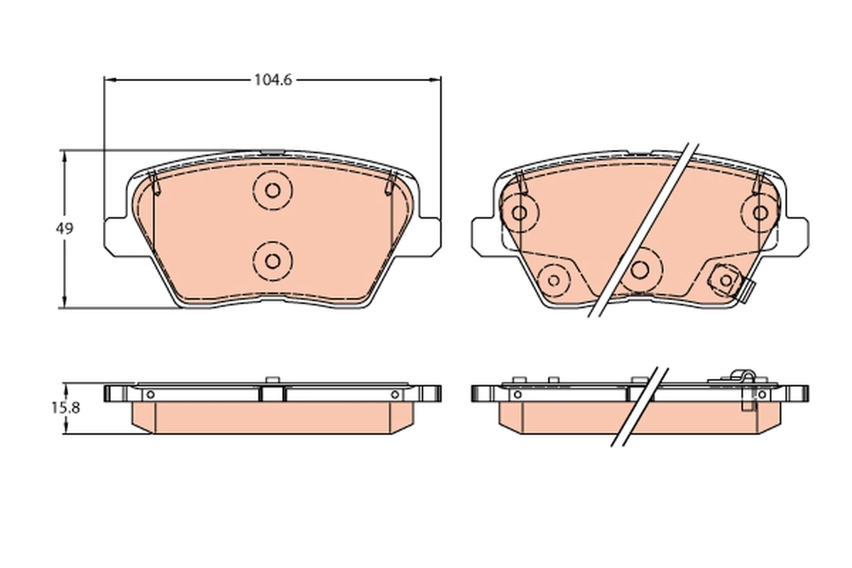 Brake Pad Set, disc brake GDB2319