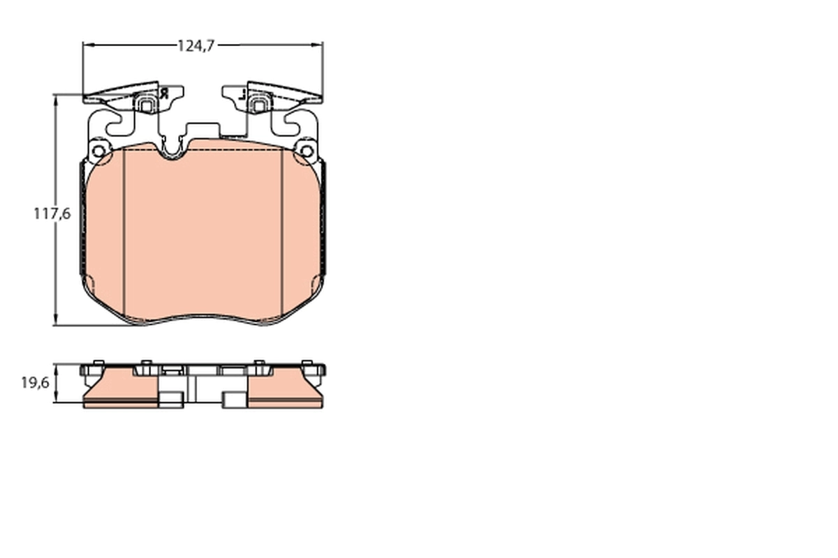 Brake Pad Set, disc brake GDB2147