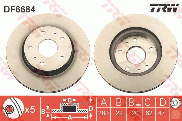 Brake Disc DF6684