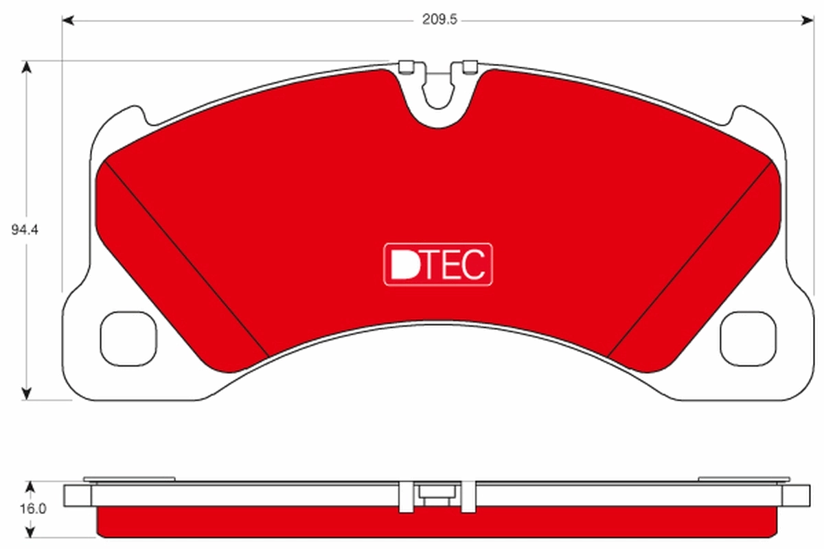 Brake Pad Set, disc brake DTEC COTEC GDB1774DTE