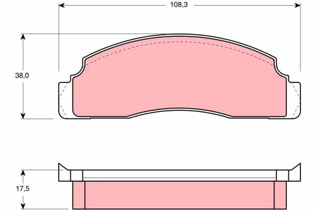 Brake Pad Set, disc brake GDB624