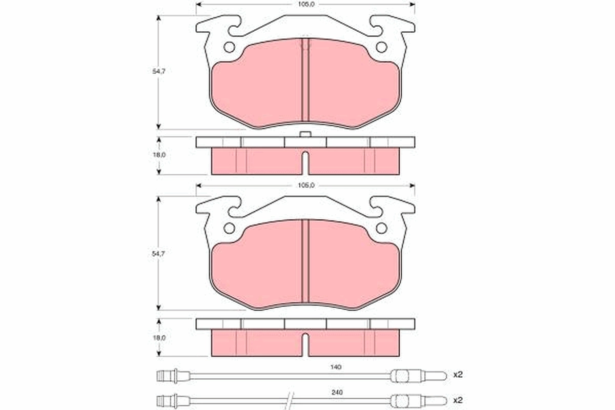 Brake Pad Set, disc brake GDB313