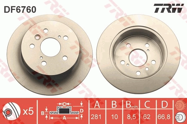 Brake Disc DF6760