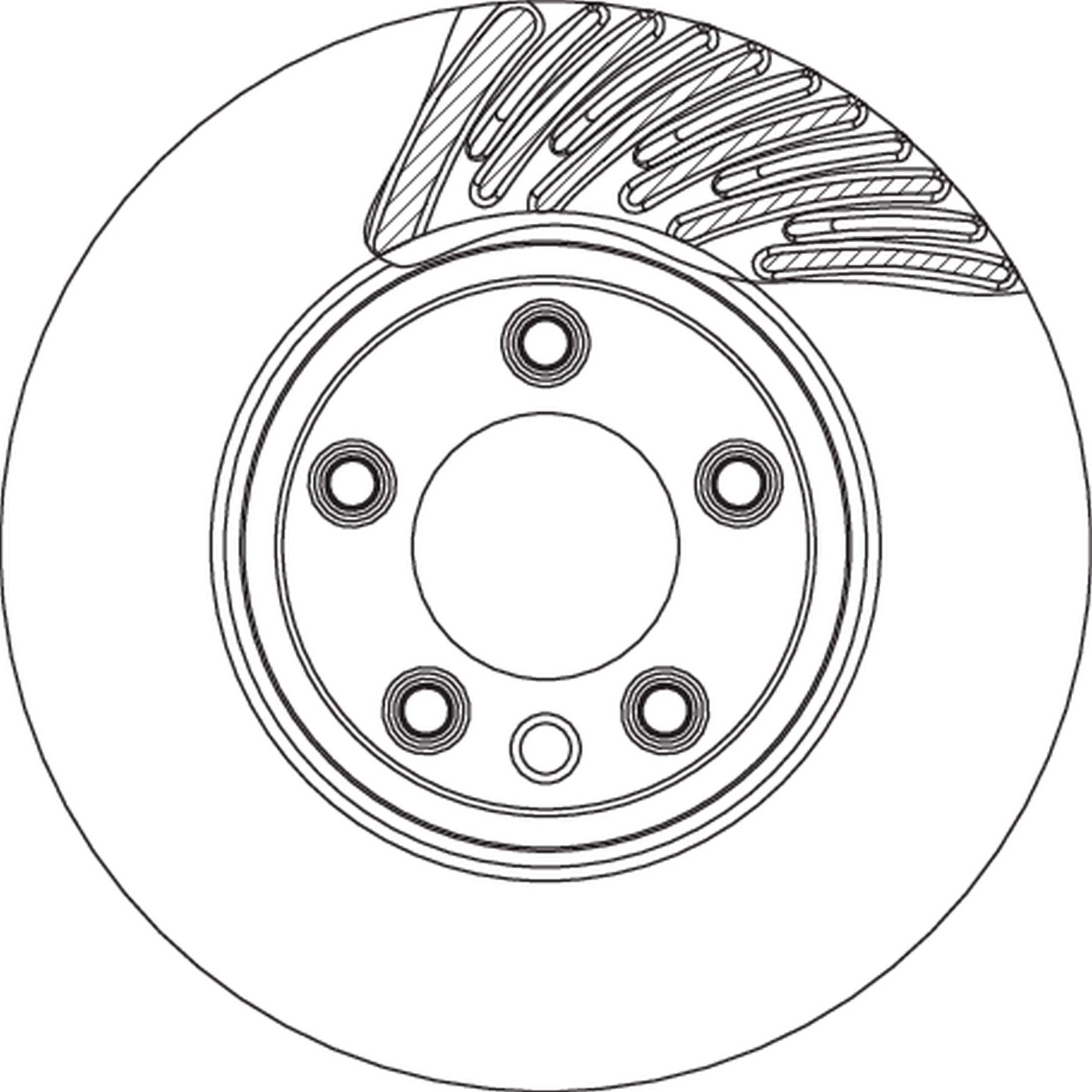 Brake Disc TRW SINGLE DF4764S