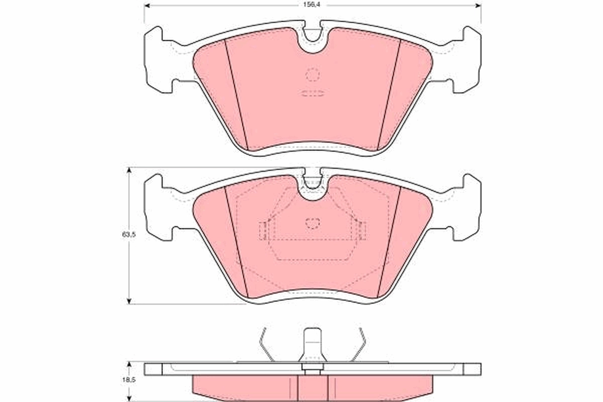 Brake Pad Set, disc brake GDB1355