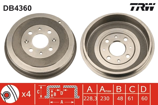 Brake Drum DB4360