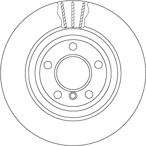 Brake Disc TRW SINGLE DF6617S