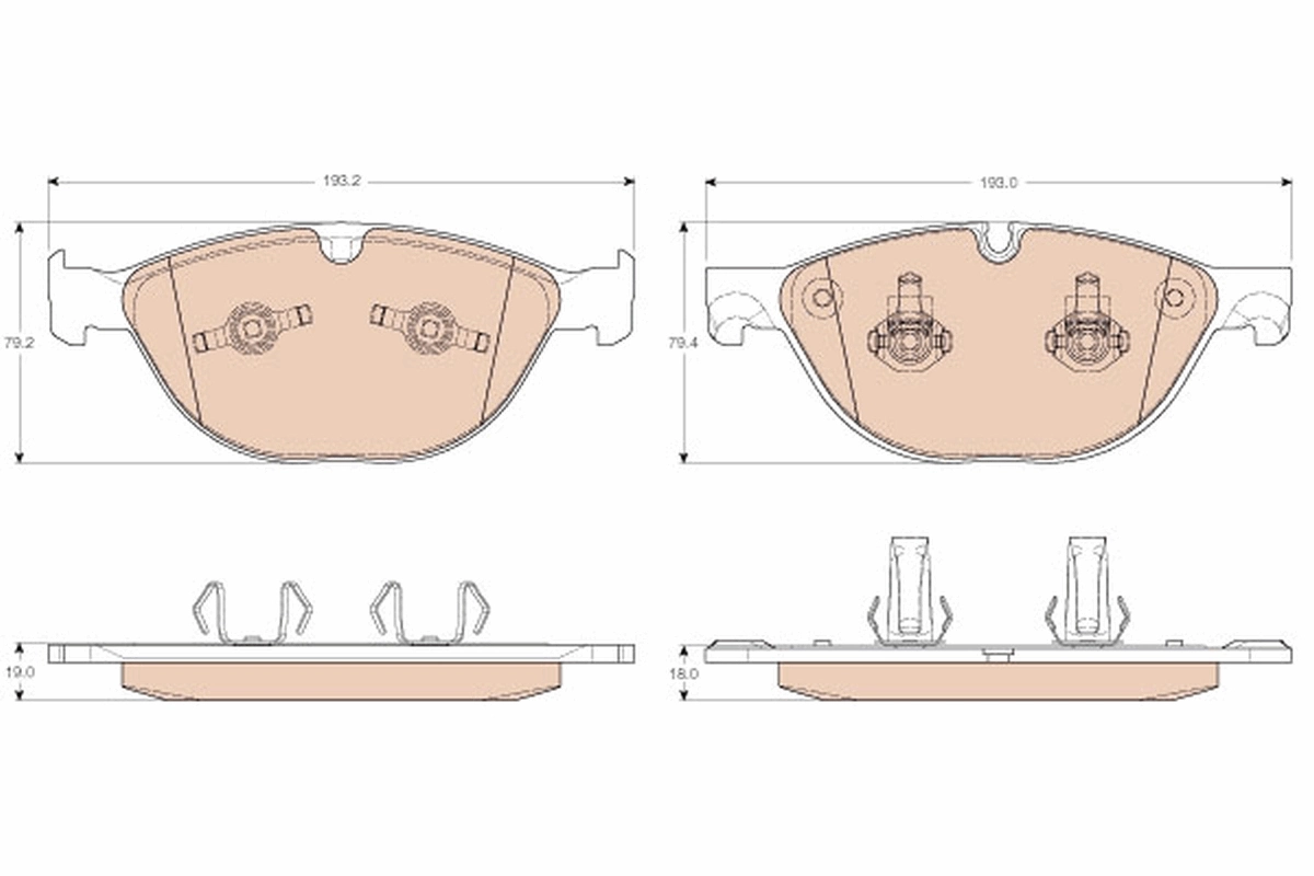 Brake Pad Set, disc brake GDB1963