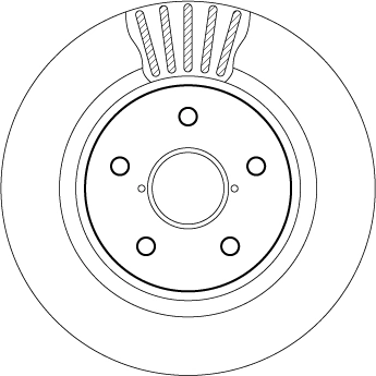 Brake Disc TRW SINGLE DF2059BS