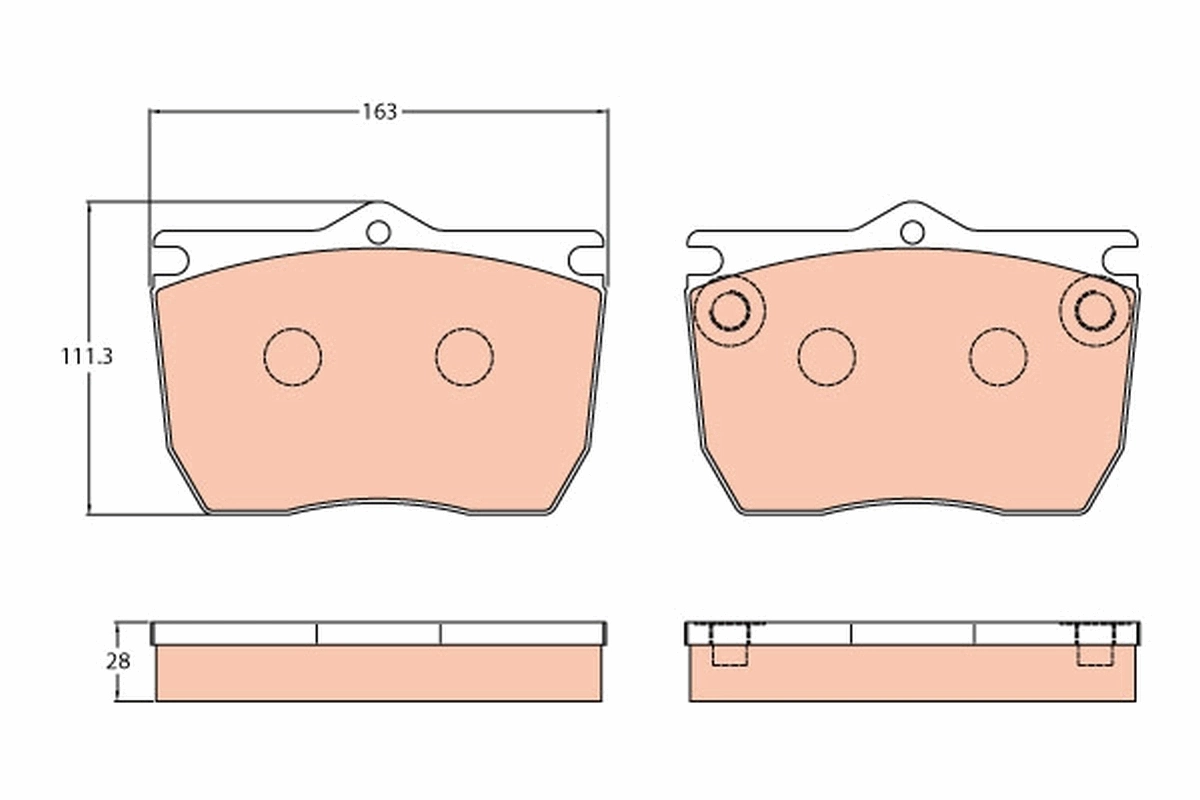 TRW GDB5077 Brake Pad Set, disc brake