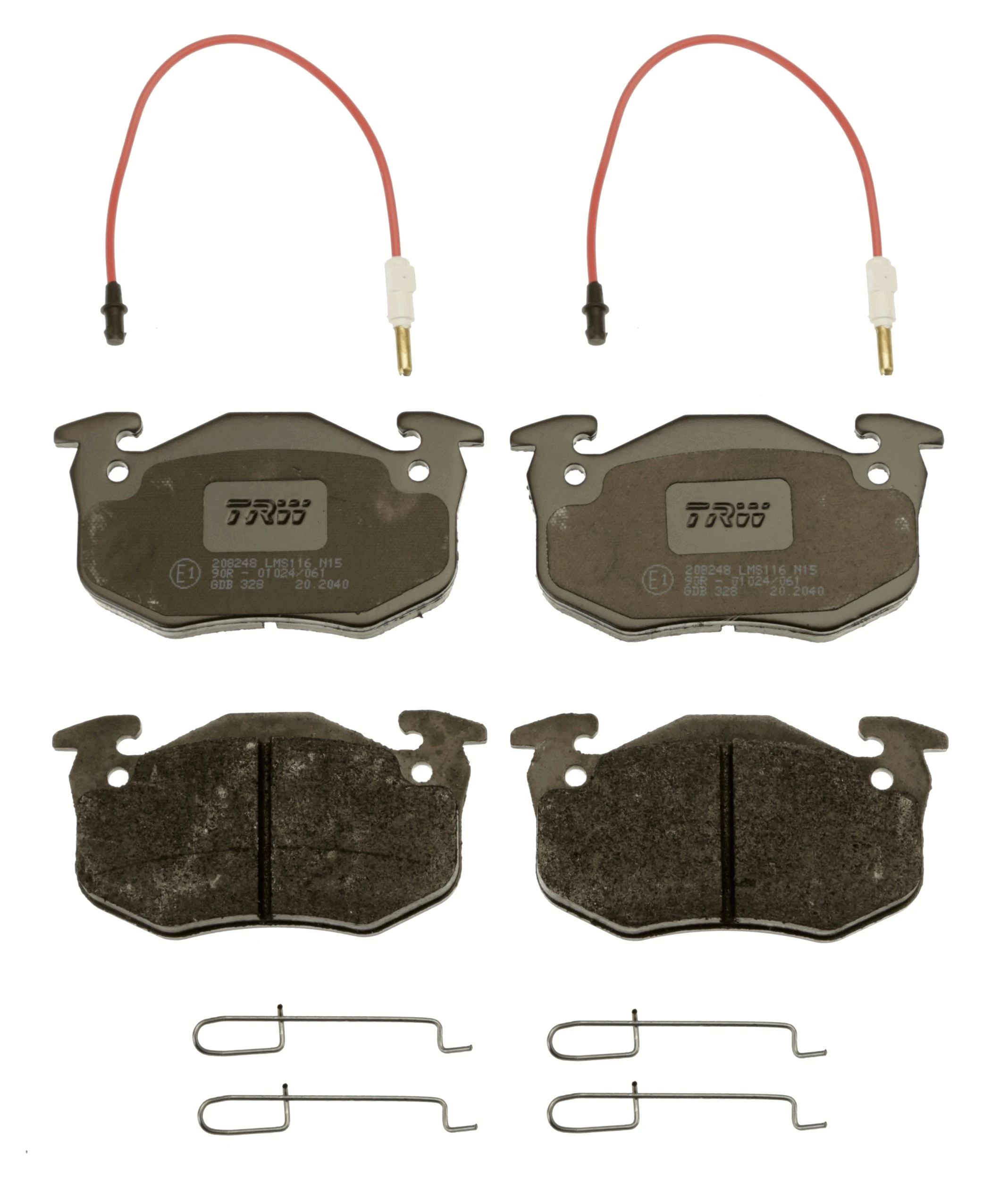 Brake Pad Set, disc brake COTEC GDB328