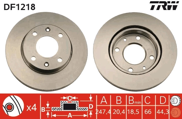 Brake Disc DF1218