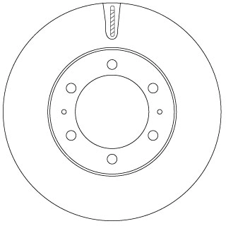 Brake Disc TRW SINGLE DF7827S