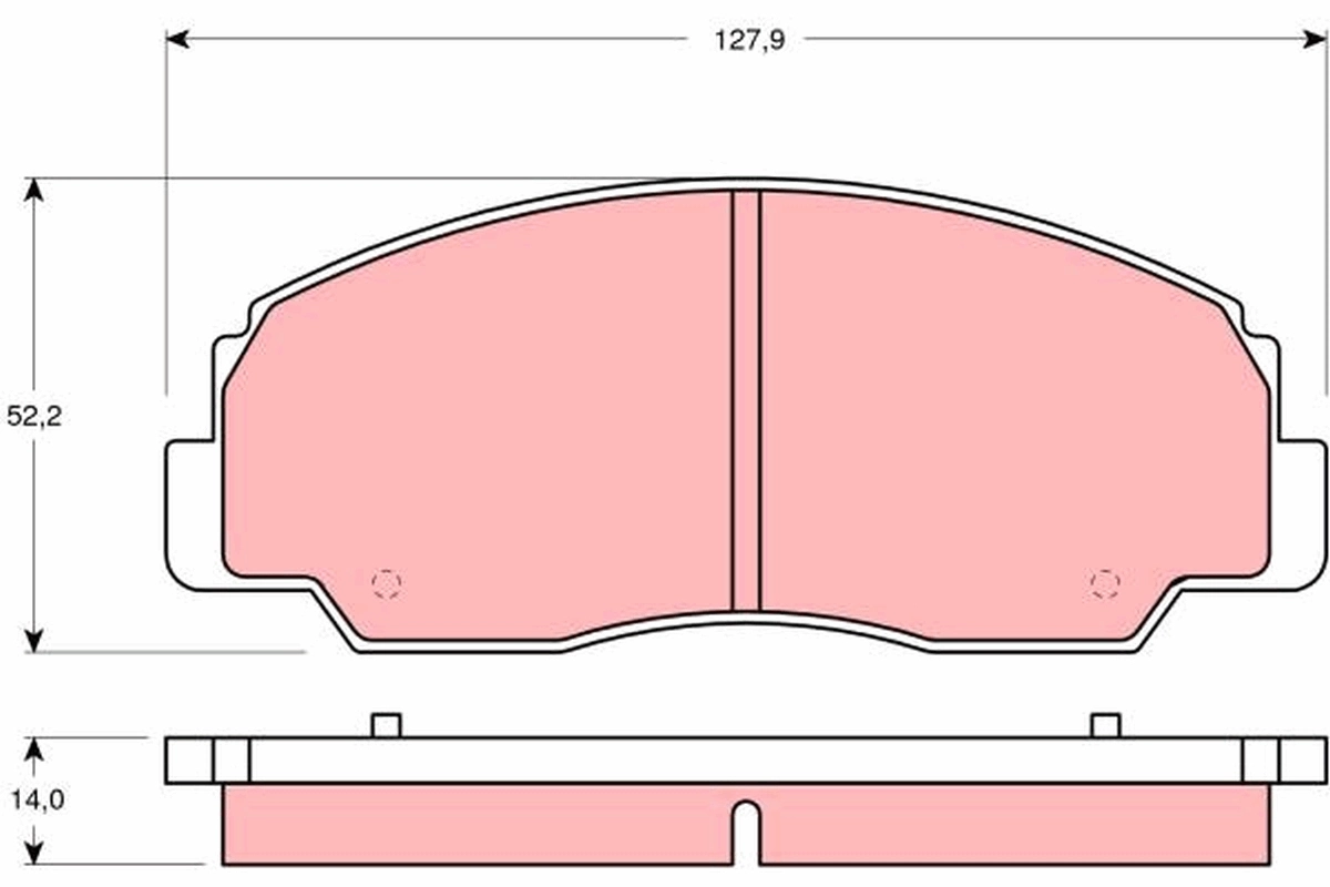 Brake Pad Set, disc brake GDB1134