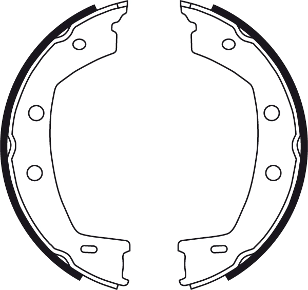 Brake Shoe Set, parking brake GS8751